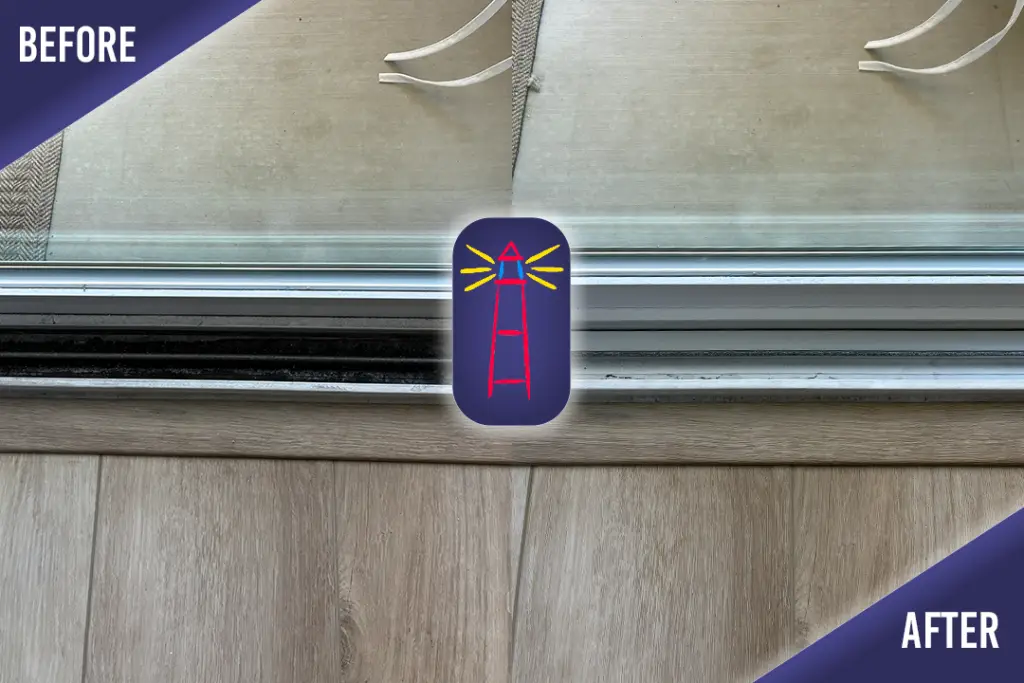 Window Track Cleaning in Orangevale — complimentary track cleaning